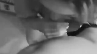The girl is not shy about sucking dicks and swallowing sperm, showcasing her bold oral skills