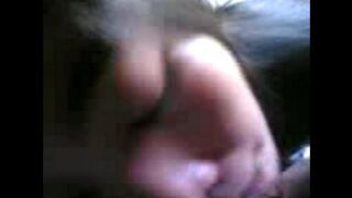 Carefully China broke her brother's cock in the mouth, an incredible act