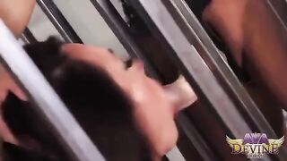 Two mature lesbians enjoy each other with a strapon