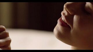 Beautiful woman has delicate and affectionate sex