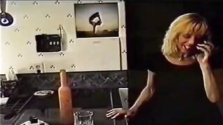 A Negro man fucked his wife and watched her finish in pantyhose