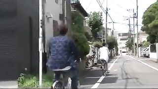 Japanese girl is being fucked by her traitorous boyfriend