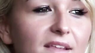 She got her ass fucked and then sucked his cock covered in shit