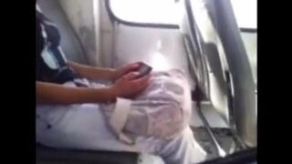 A man showed his impressive cock to a pretty girl