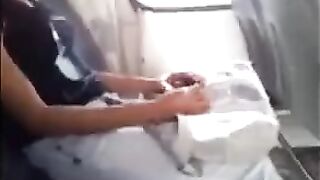 A man showed his impressive cock to a pretty girl