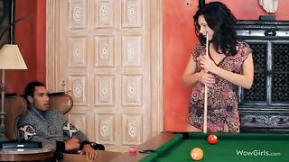 The guy made cunnilingus to his girlfriend with passion