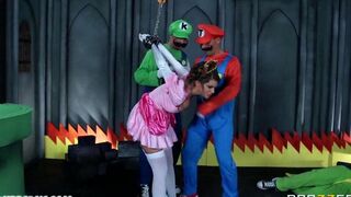 The man checked the strength of the stockings during sex performance