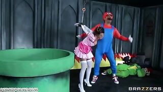 The man checked the strength of the stockings during sex performance