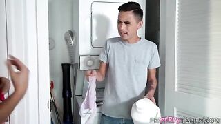 Hahaha… You’re Sniffing My Panties Pervert! - Asian Hunk Smells Her Wet Undies