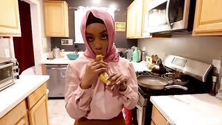 A silly American is fucking with a black guy in POV style