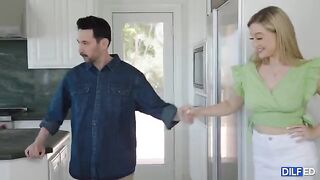 Father fucks hot sorority slut in an intimate scene