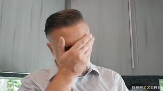 A hot real estate agent is getting fucked on the couch