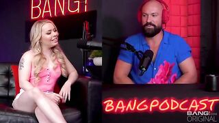 Two chatty babes talking and fucking on the mic