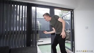 A woman cheats on her husband while he watches