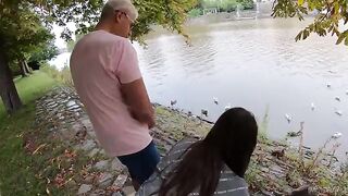 Feeding ducks with beavers and creampies for cute duck Serina Gomez – Part 1