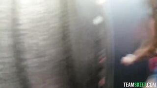 I let my cock hang out while riding with a girl