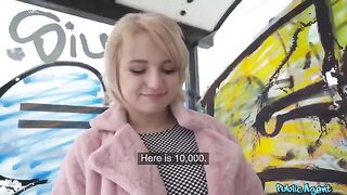 Blonde student agreed to have sex in the basement for money