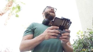 He climbs in through her window and feeds her his cock