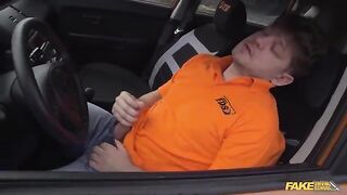 Revenge for a rude driver, ending with a blowjob in the car