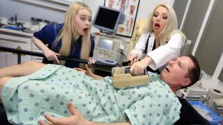 The nurse came for sperm at night and got a full mouth