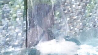 The mistress seduced the pool cleaner with a big cock and paid him with a blowjob