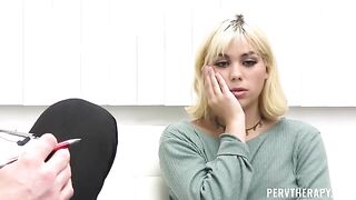 A girl with a naughty personality gets fucked on the couch and in the office