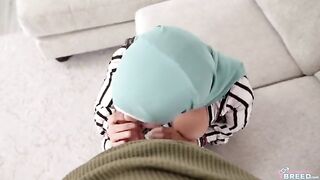 I played a game with the hijab-clad girl, and then things got steamy on the couch