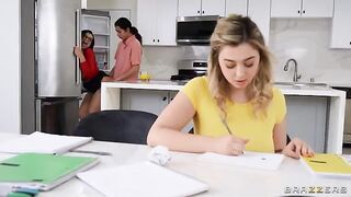 A man is having fun with his private tutor and her friend