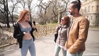 Great interbreeding sex with two redheads in a great scene