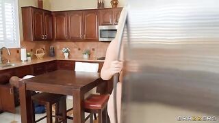 A bimbo's life can be really quite fun, especially in the kitchen