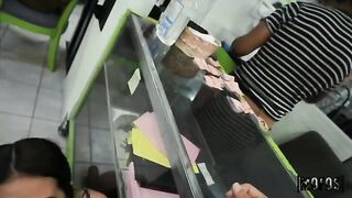 A public sex scene with a girl who loves to get fucked hard