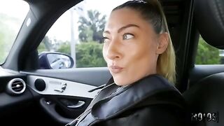 A hot and hungry cop has sex right in the car