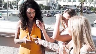 A group of sexy girls are playing strip cards for fun