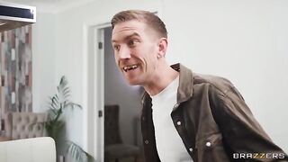 The girl seems to be impressed by the size of my dick