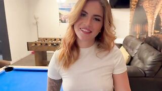 I played pool and fucked my girlfriend hard