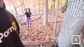 A married couple enjoys a passionate outdoor encounter in the park, exploring their deep connection