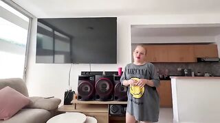 I finished and put my dick in my mouth full of milk