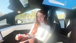 In a cybertruck, I'm going to give you an exclusive treat