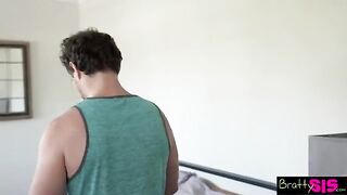 Step sisters’ friend can’t explain herself, so she suggests getting intimate
