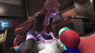 Cheating BF gets ass fucked by GF’s hot mom in FNF