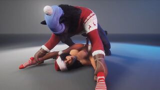 XXXMAS Werewolf fucks a beautiful woman with a juicy pussy