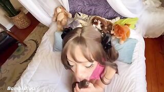 Begging for cock and facial with a wet pussy fart