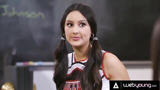 Three girls including Kendra Spade get fucked in a steamy detention scene