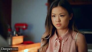 Asian beauties Lulu Chu and Gianna Dior in a hot threesome sex session