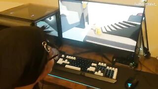 A cute couple has a sex game challenge