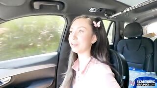 Girl without any problems sucks the cock