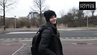 I picked up this cute chick on a walk and fucked her hard