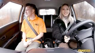Girl successfully coped with the exam, so she was rewarded with a blowjob