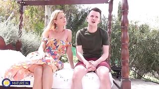 A blowjob in the mouth with a lot of love