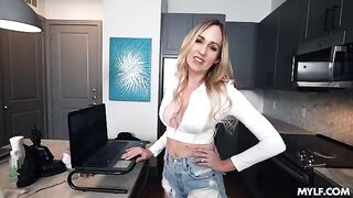The girl was fucked by her stepmother in POV style